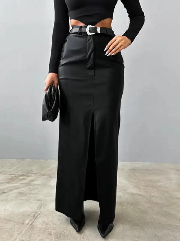 Relaxed Tailored Fitted Skirt