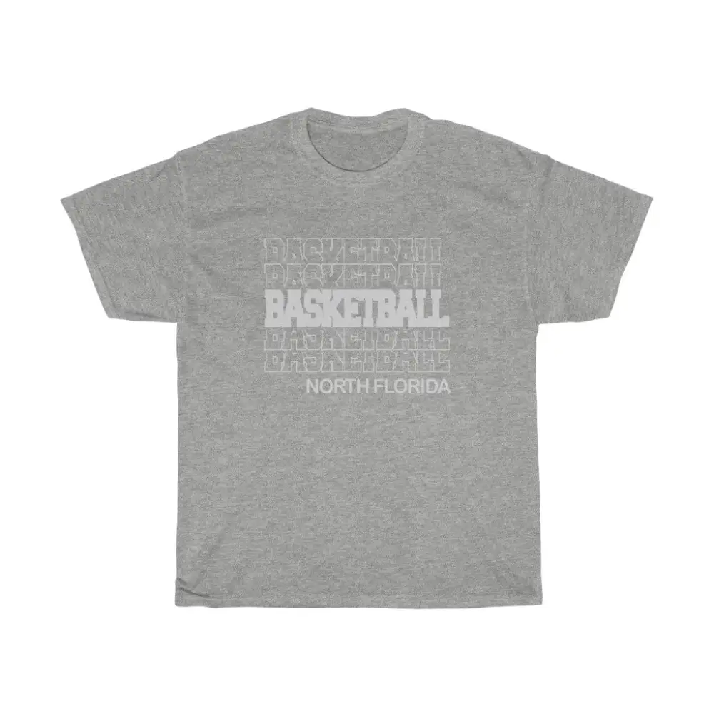 Basketball North Florida in Modern Stacked Lettering