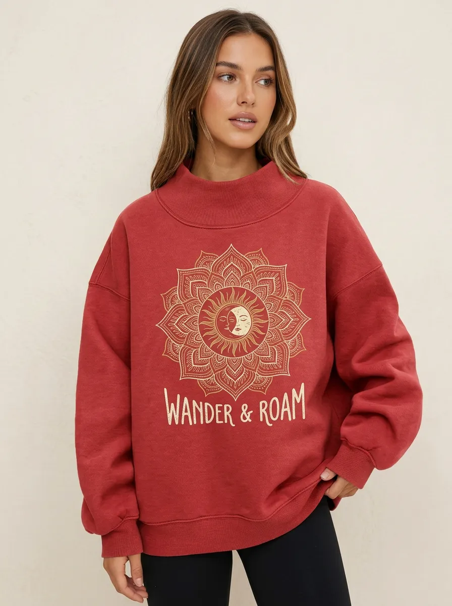 Boho Wander Roam Sweatshirt
