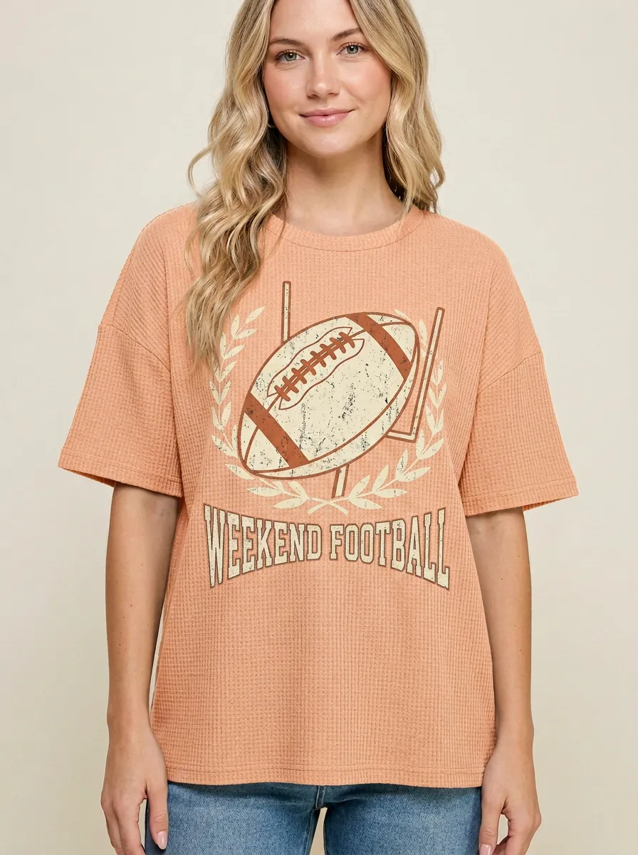 Football Graphic Casual T-Shirt