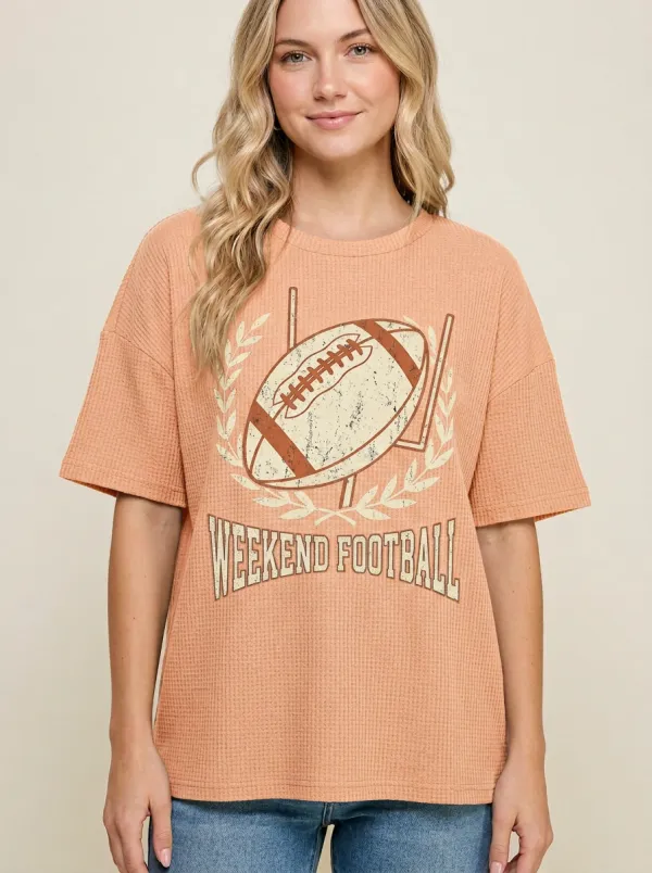 Football Graphic Casual T-Shirt