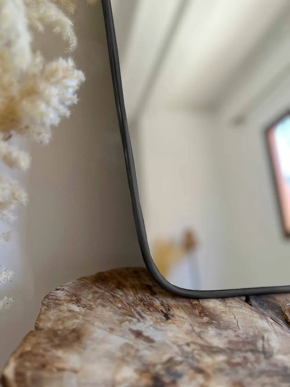 Flowing Wavy Brass Wall Mirror
