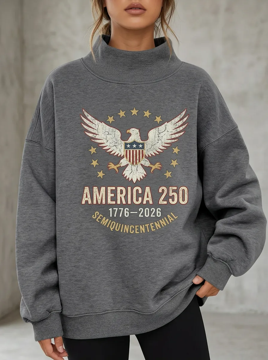 Usa Patriotic Eagle Sweatshirt