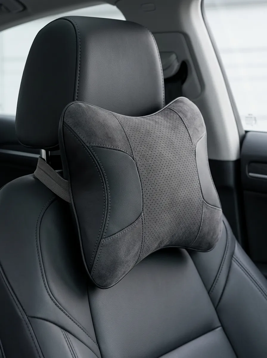 Refined Geometric Car Neck Support Pillow