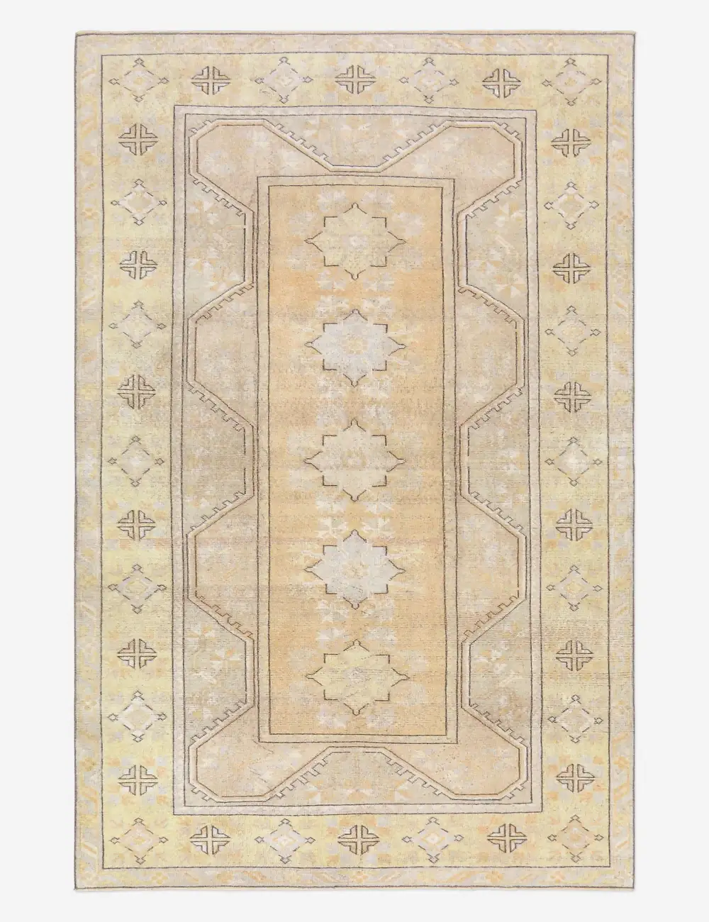 Warm Handcrafted Distinctive Turkish Inspired Hand Knotted Wool Area Rug