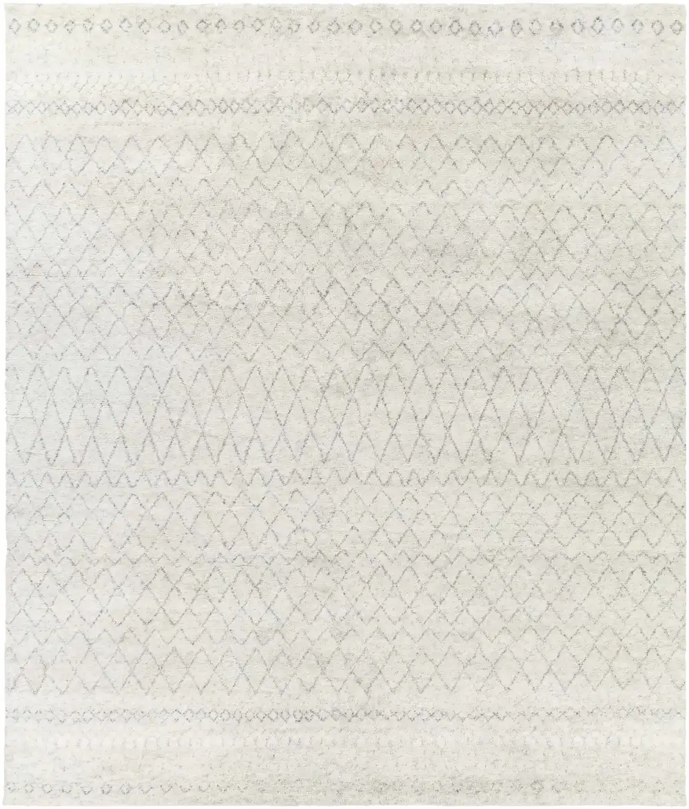 Versatile Bohemian Hand Knotted Wool Area Rug
