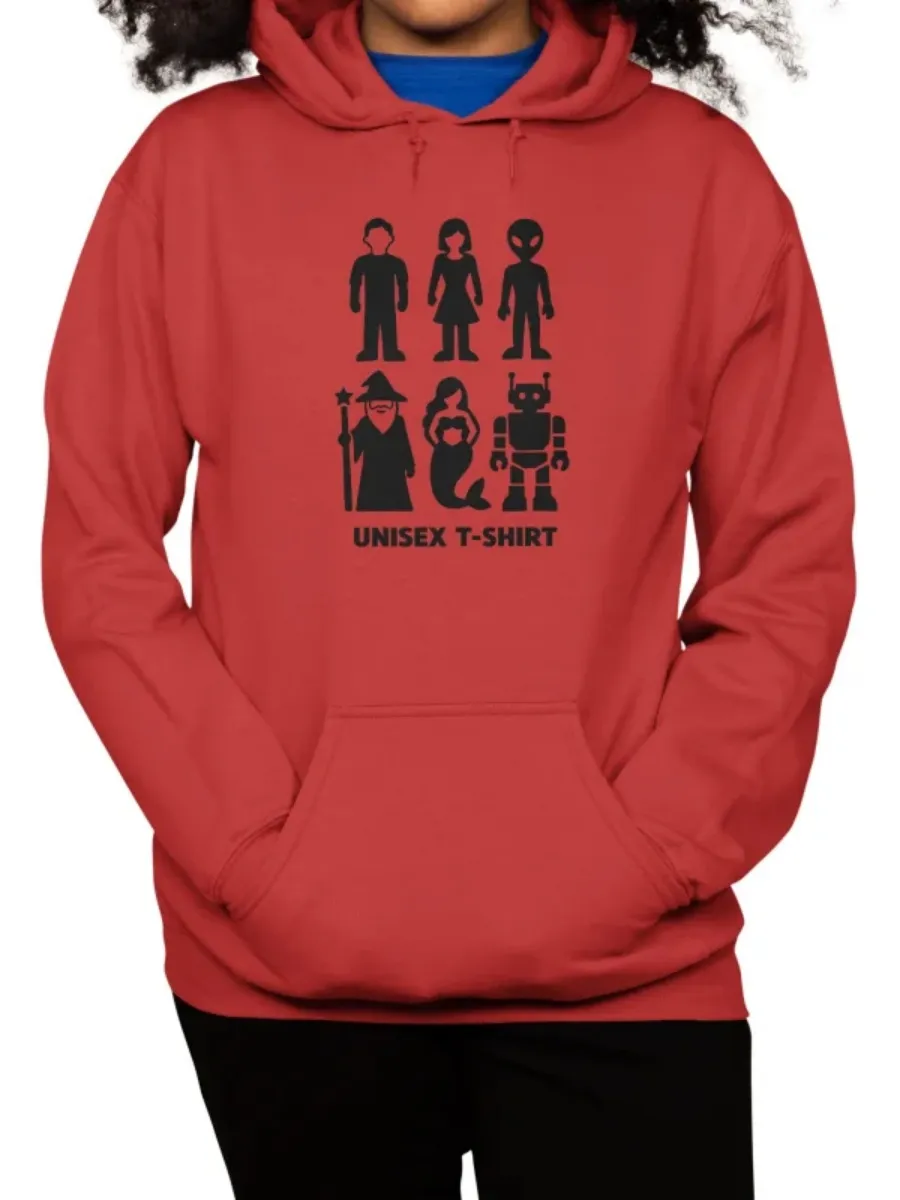 Cartoon Graphic Hoodie with Pocket