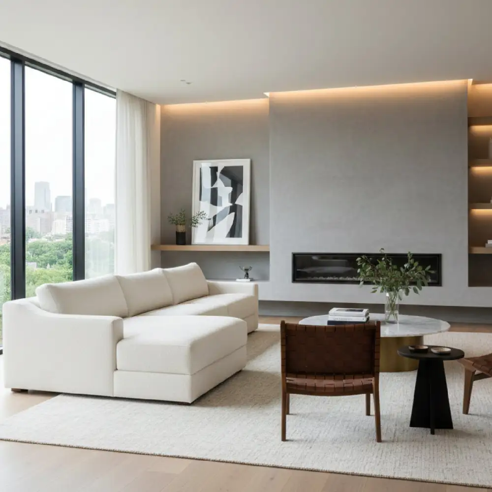 Low-Profile Sectional Sectional Sofa