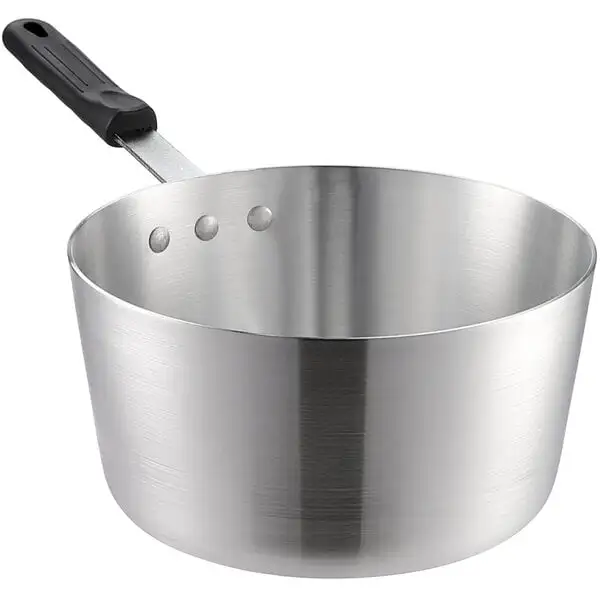 Everyday Tapered Aluminum Sauce Pan with Silicone Handle