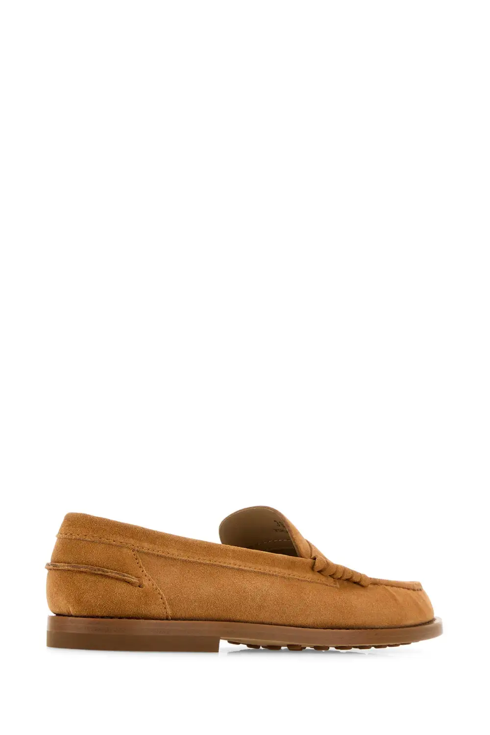 Embossed Front Suede Loafers
