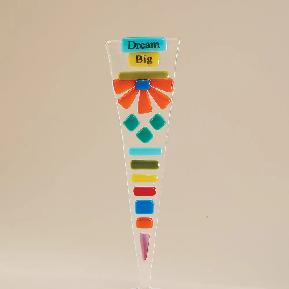 Classic Glass Decorative Garden Stake
