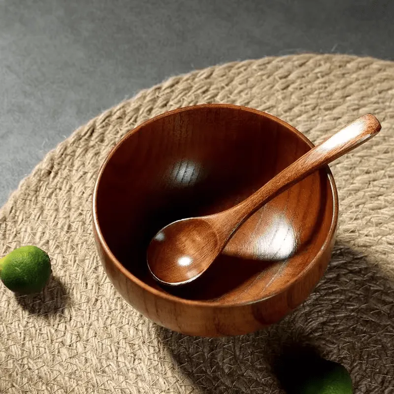 Jujube Wood Serving Bowl Set