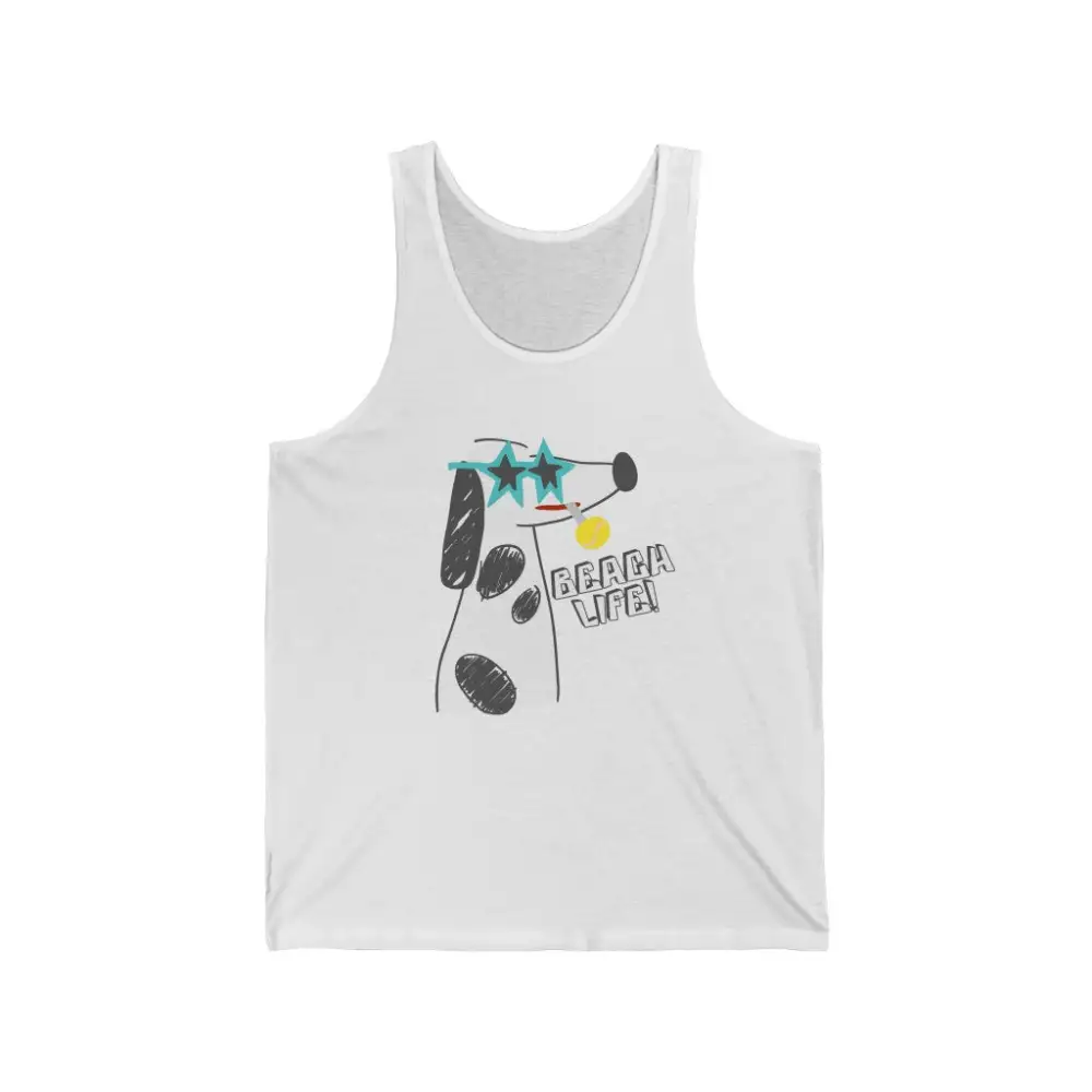 Beach Dog Graphic Tank Top
