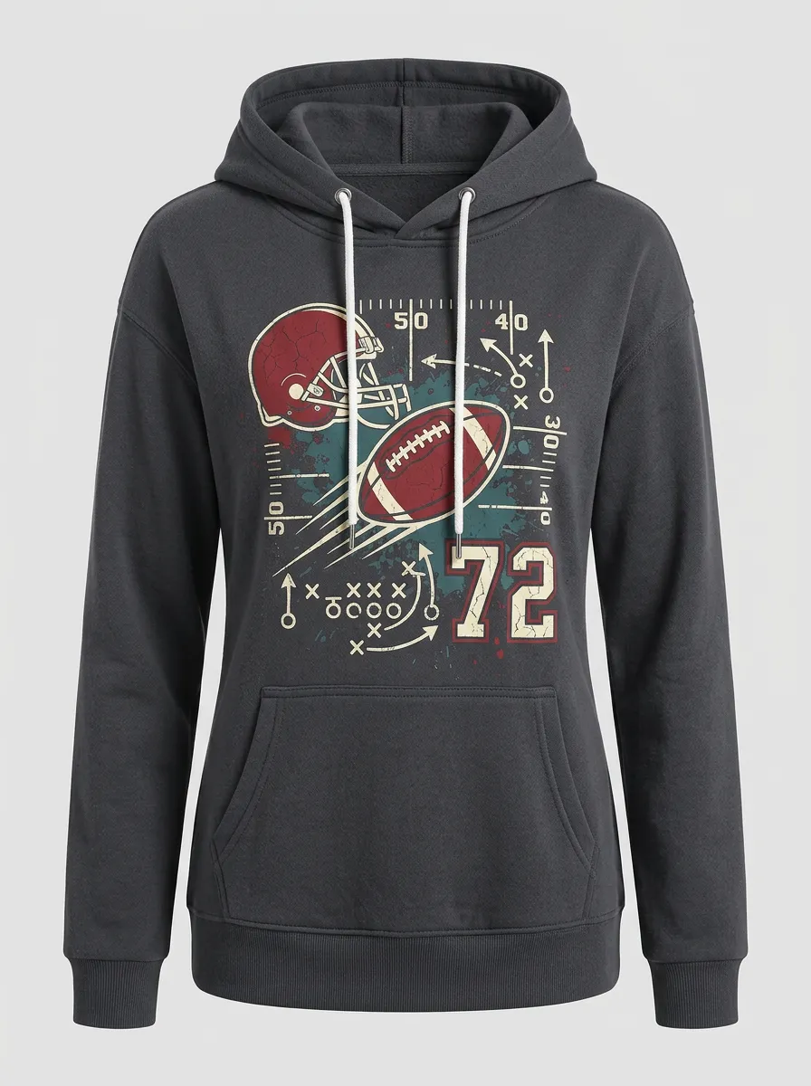 Women's Yard Line Heritage Football Hoodie