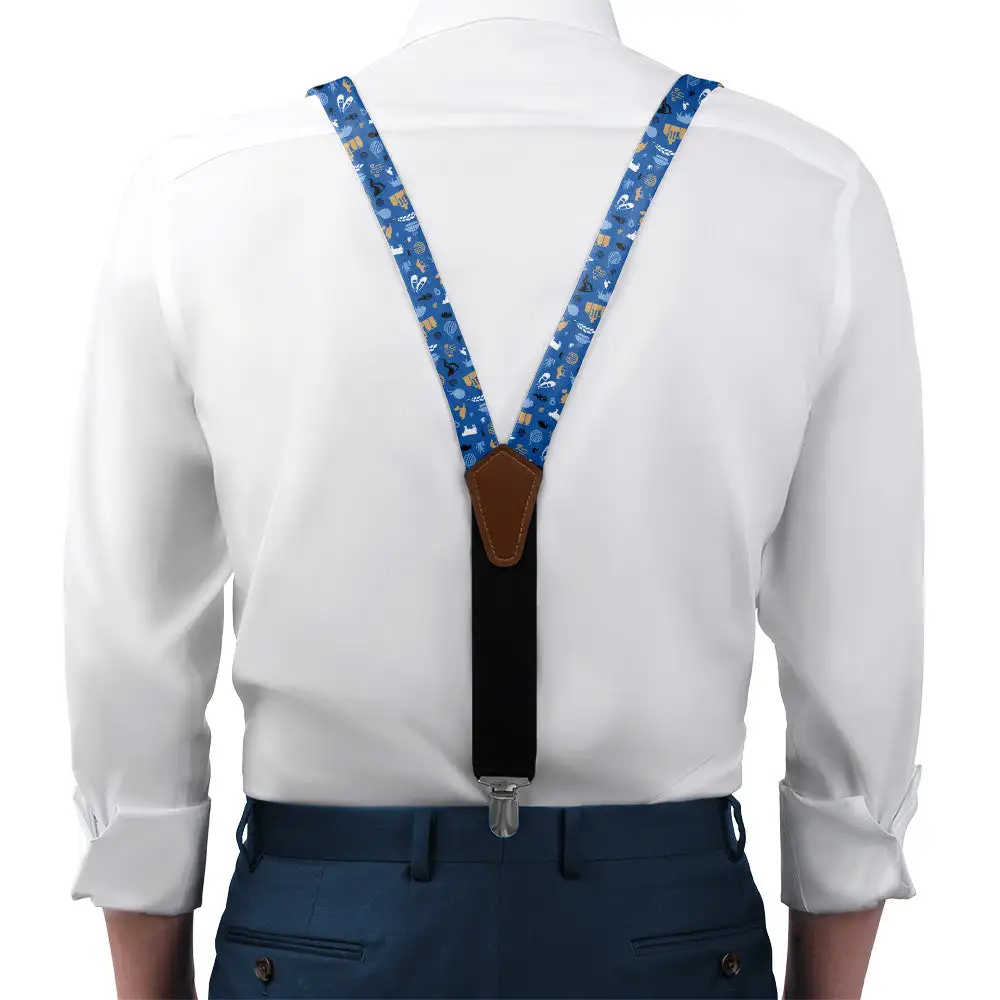 Folk Pattern Suspenders