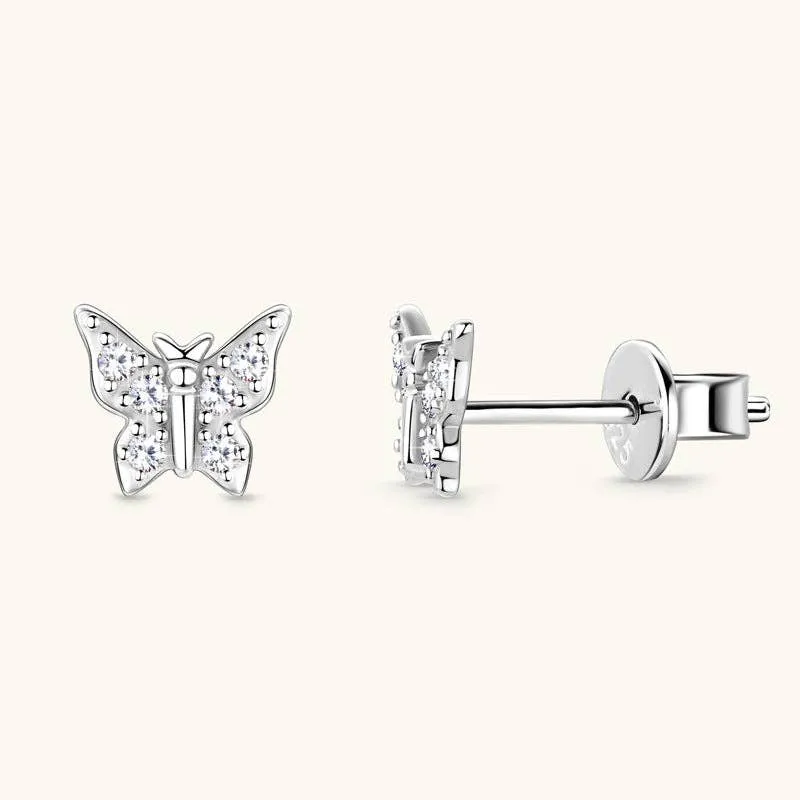 Delicate Pearl-Inspired Stud Earrings