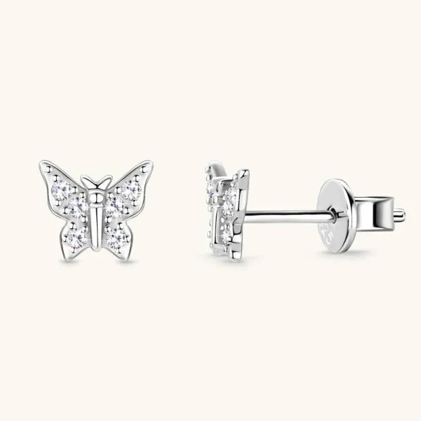 Delicate Pearl-Inspired Stud Earrings