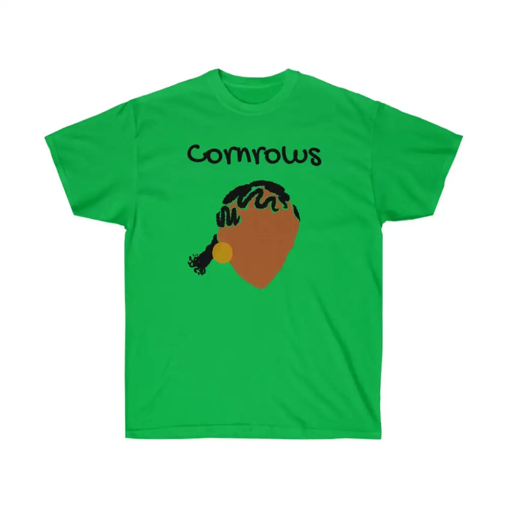 Cornrow Pattern Graphic Tee