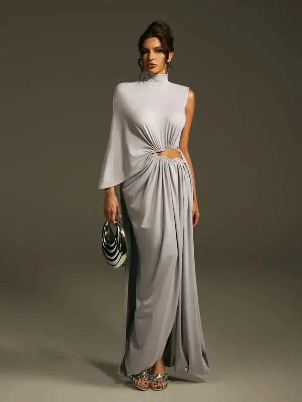 Lavina One Shoulder Cutout Maxi Dress