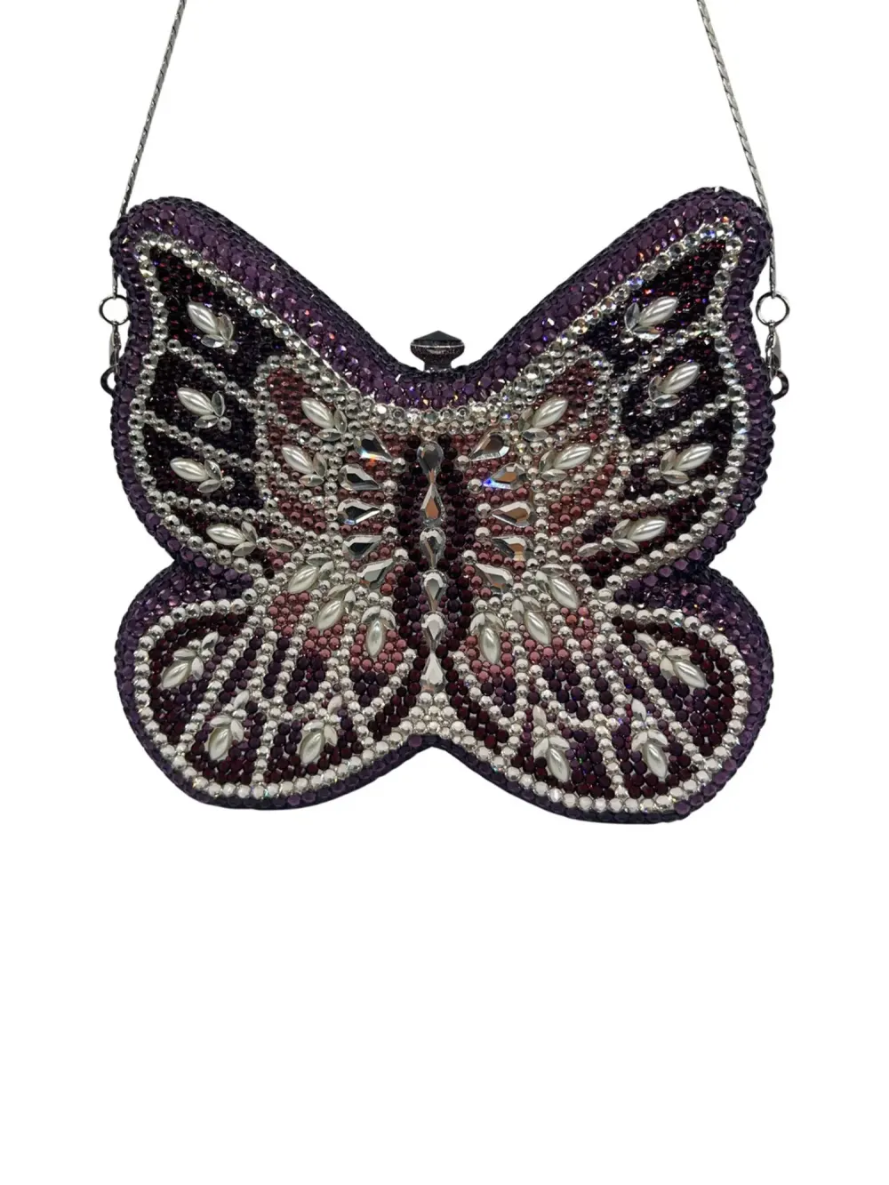 Kiera Rhinestone Butterfly Clutch