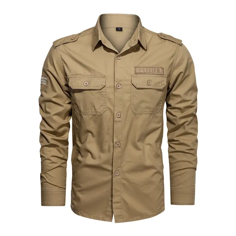 Men's Cotton Utility Pocket Shirt