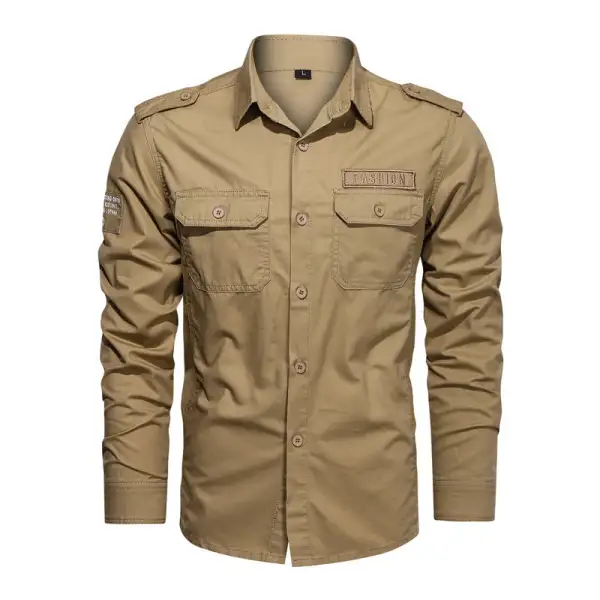 Men's Cotton Utility Pocket Shirt