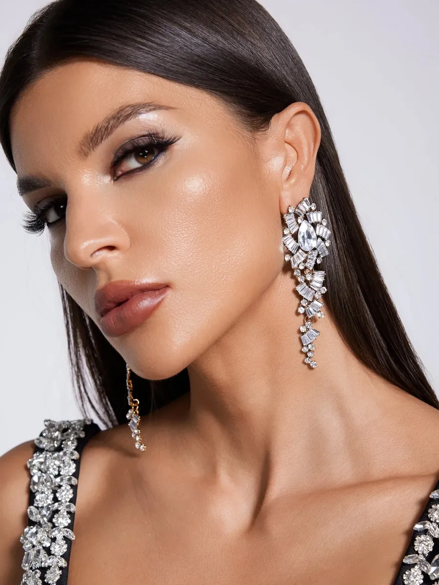 Vivienne  Crystal Waterfall Drop Earrings