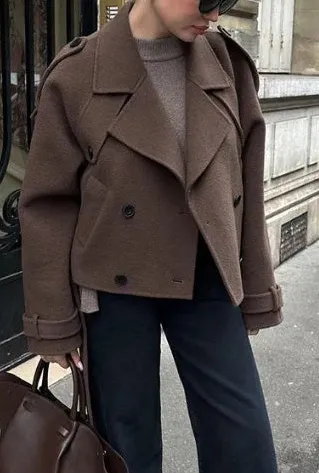 Notch Lapel Wool Classic Jacket