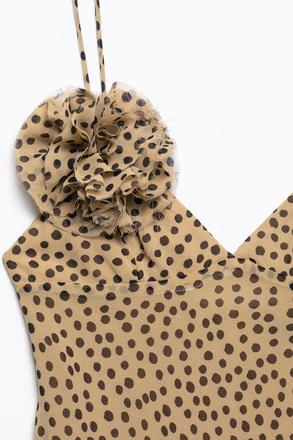 Lena Polka Dot Spaghetti Strap Maxi Dress