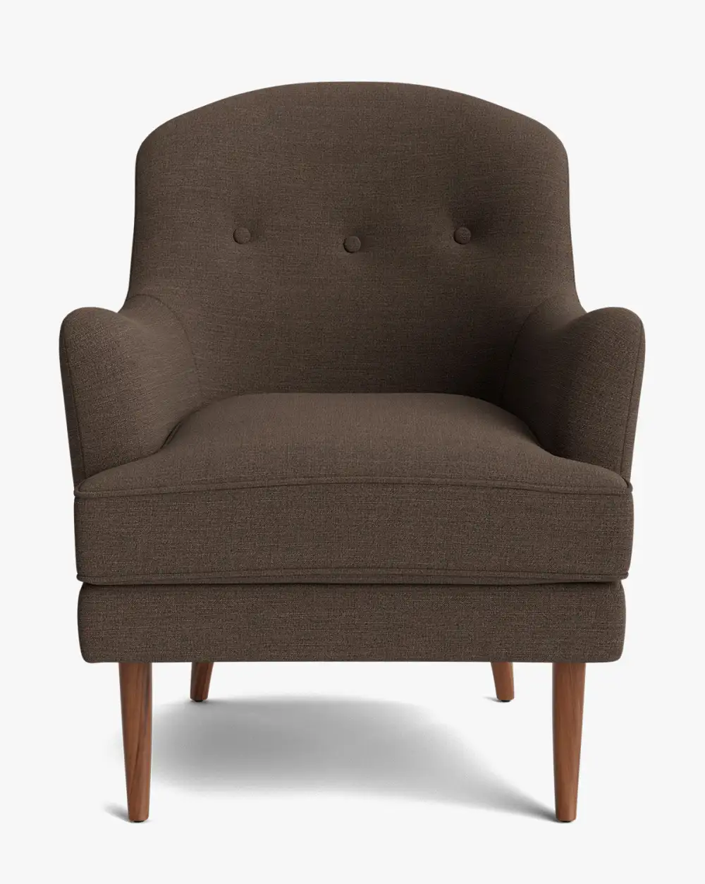 Tufted Wood Lounge Chair