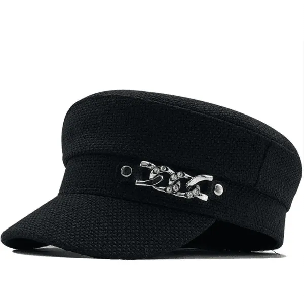Textured Chain Sailor Cap