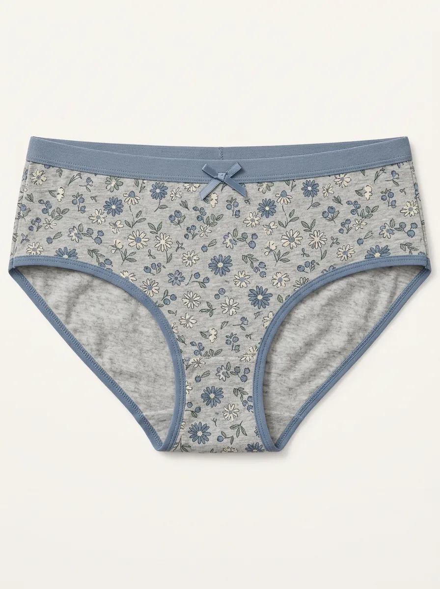 Women's Daisy Floral Berry Printed Briefs