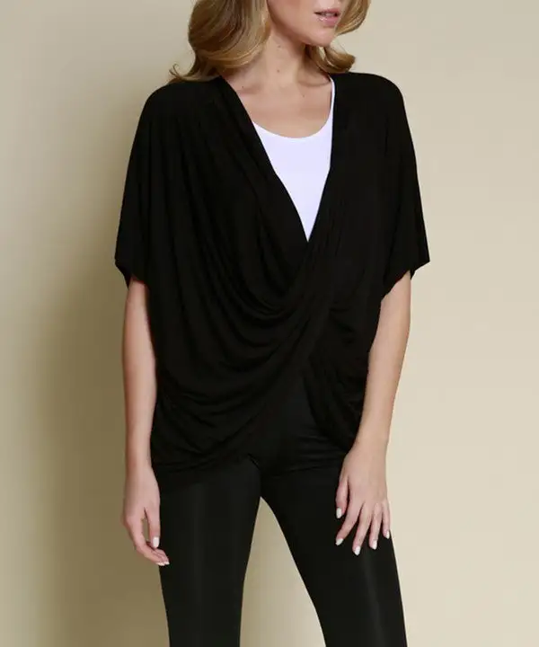 Bamboo One Size Wrap Top Cardigan