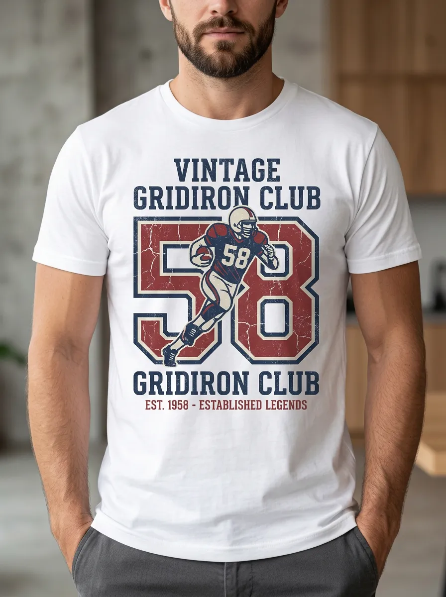 Men's Gridiron Vintage Player T-Shirt