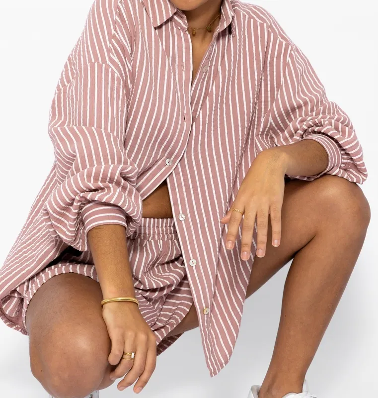 Pink Striped Clean Soft Shorts