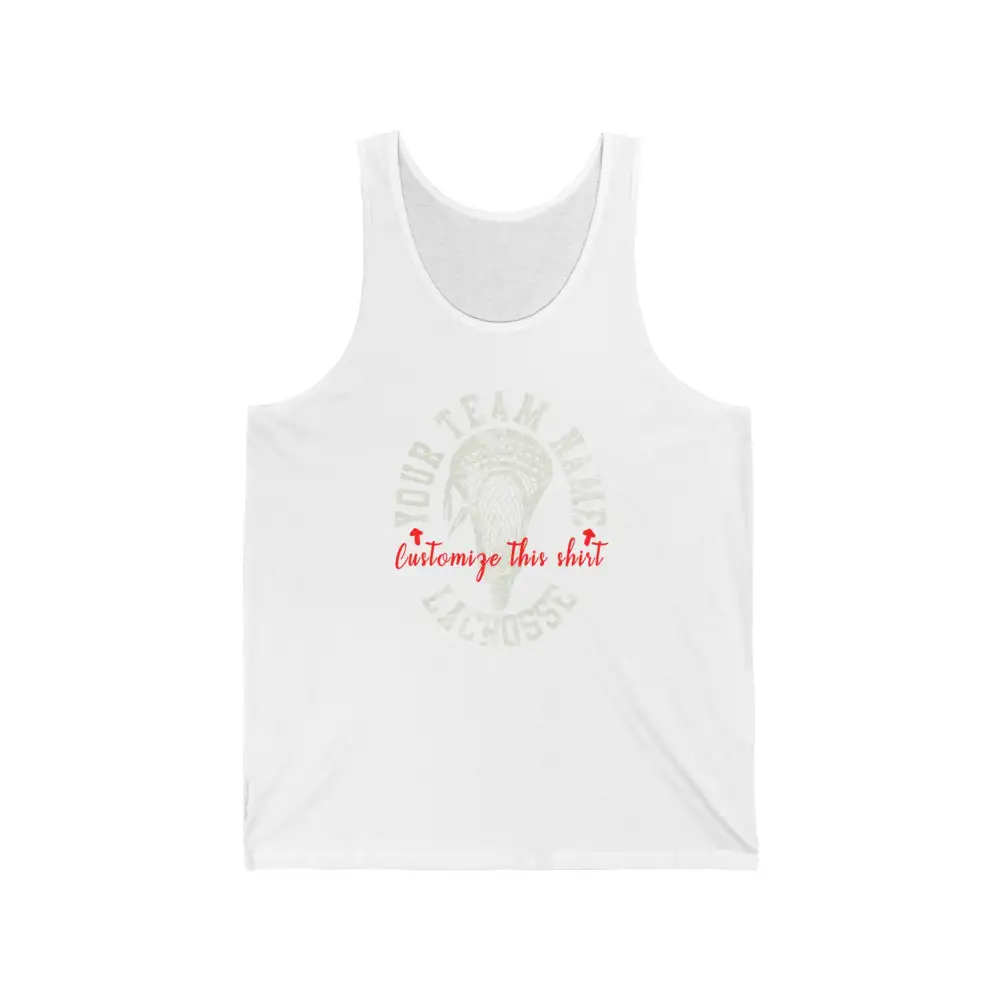 Retro Lacrosse Stick Graphic Tank Top