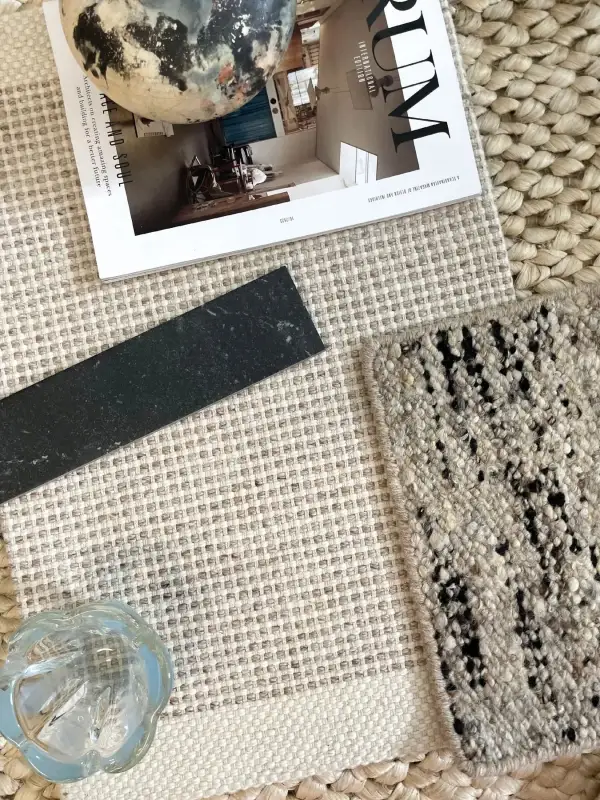 Wool Handwoven Flatweave Layered Area Rug