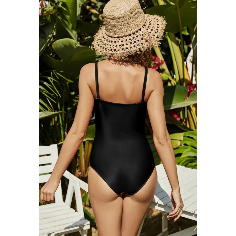 Women's Square-Neck One-Piece Swimsuit