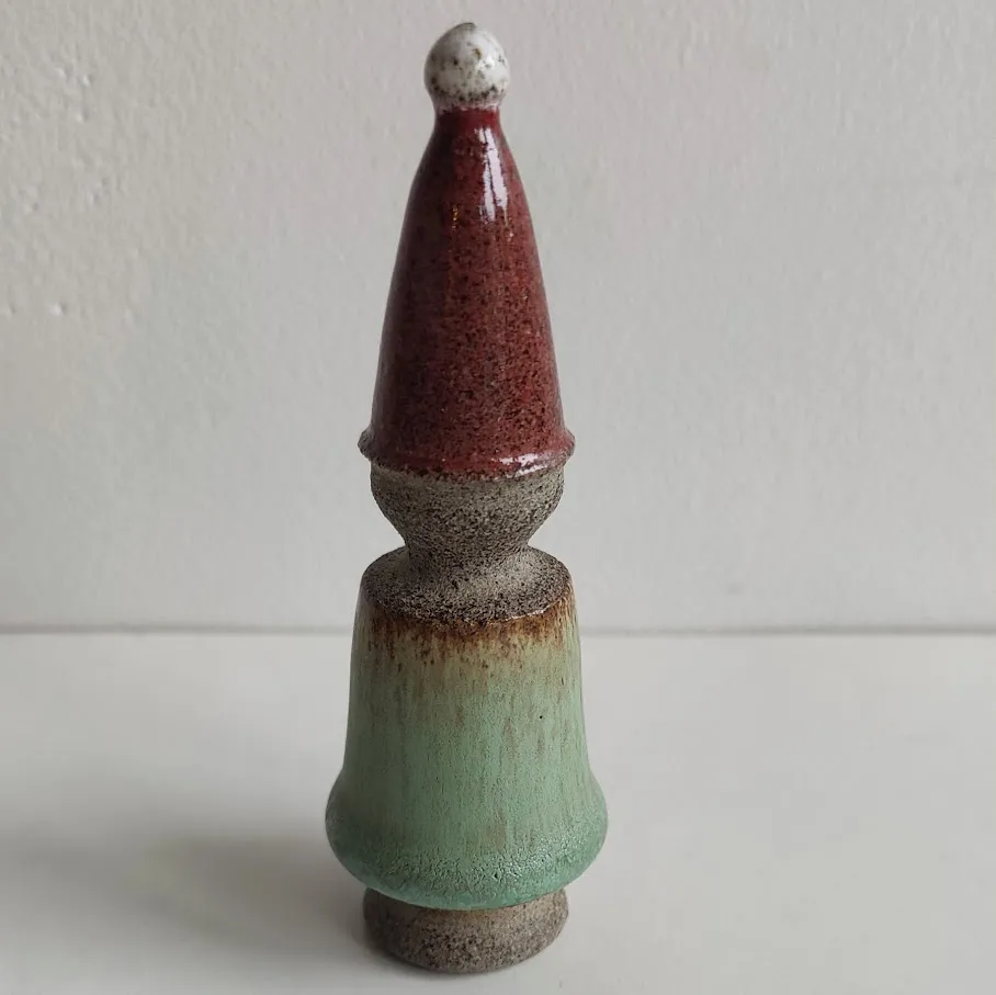 Handcrafted Ceramic Gnome Ornament