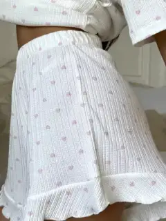 Refined Cotton Top and Shorts Lounge Set