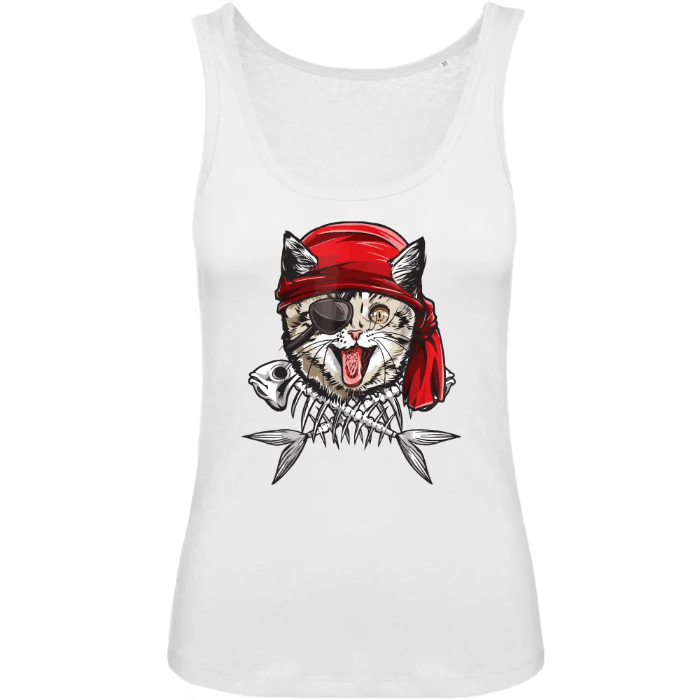 Pirate Cat Graphic Tank