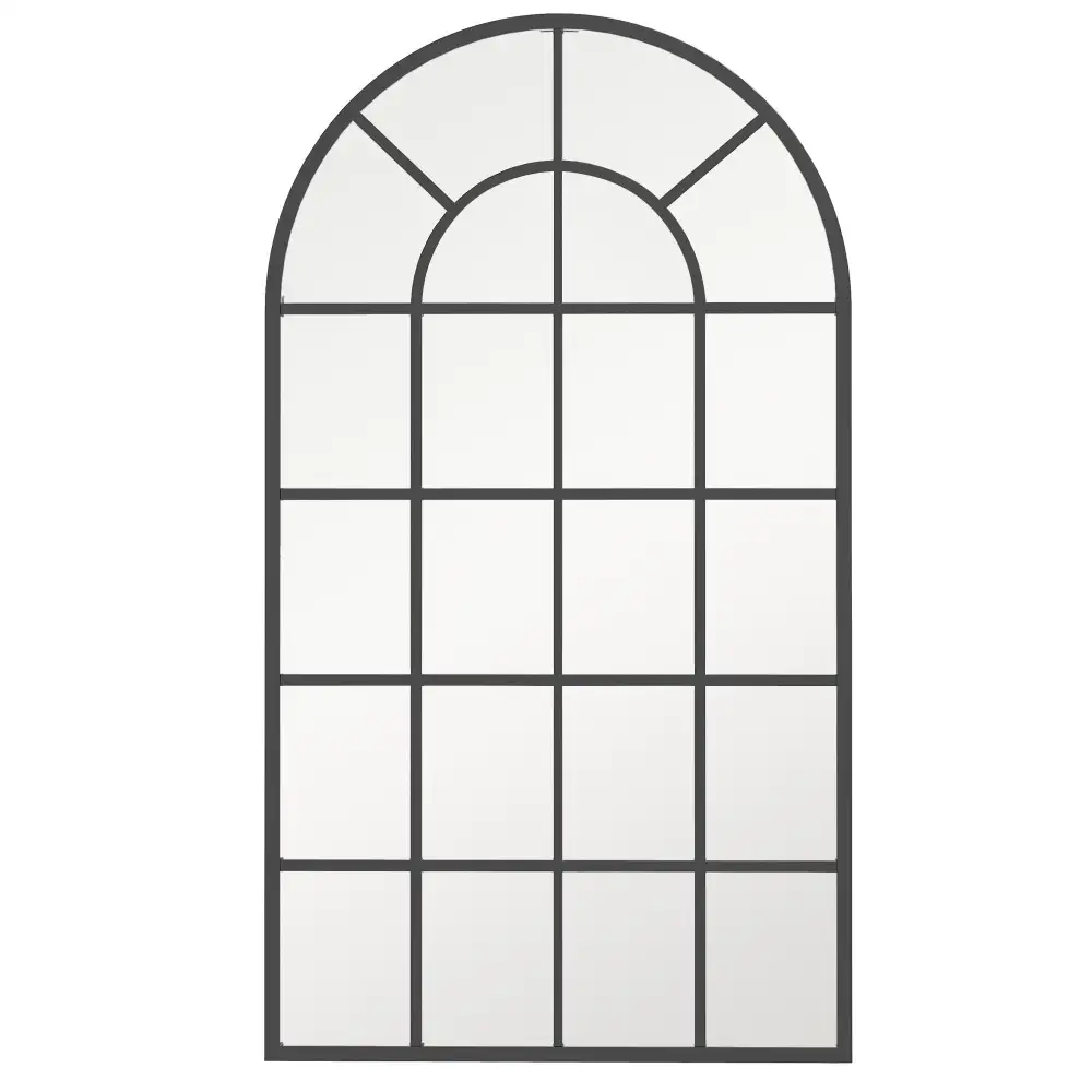 Arched Window Frame Wall Mirror