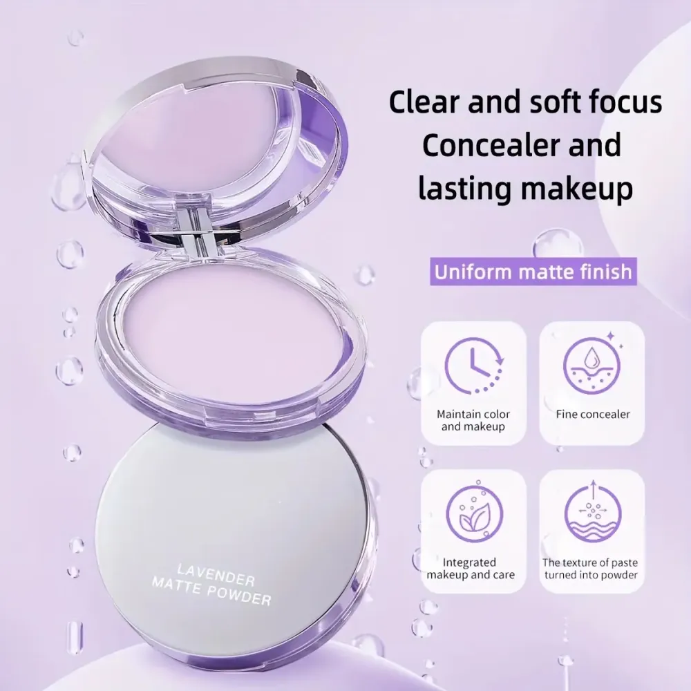 Oil-Control Lavender Face Powder