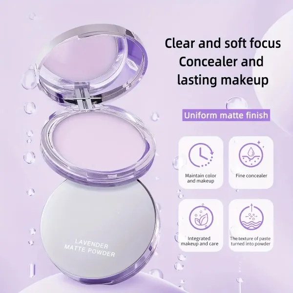 Oil-Control Lavender Face Powder