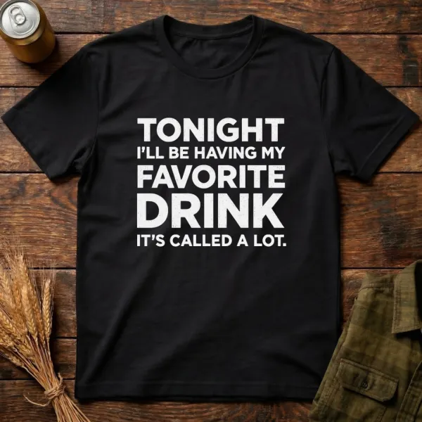 My Favorite Drink Graphic Cotton T-Shirt