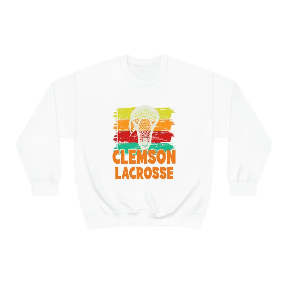 Brush Stroke Lacrosse Graphic Crewneck Sweatshirt