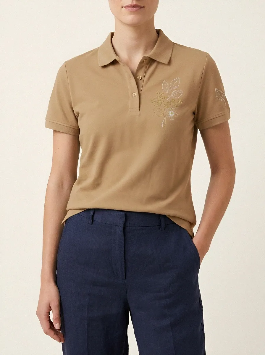 Nature Lover Botanical Floral Polo Shirt