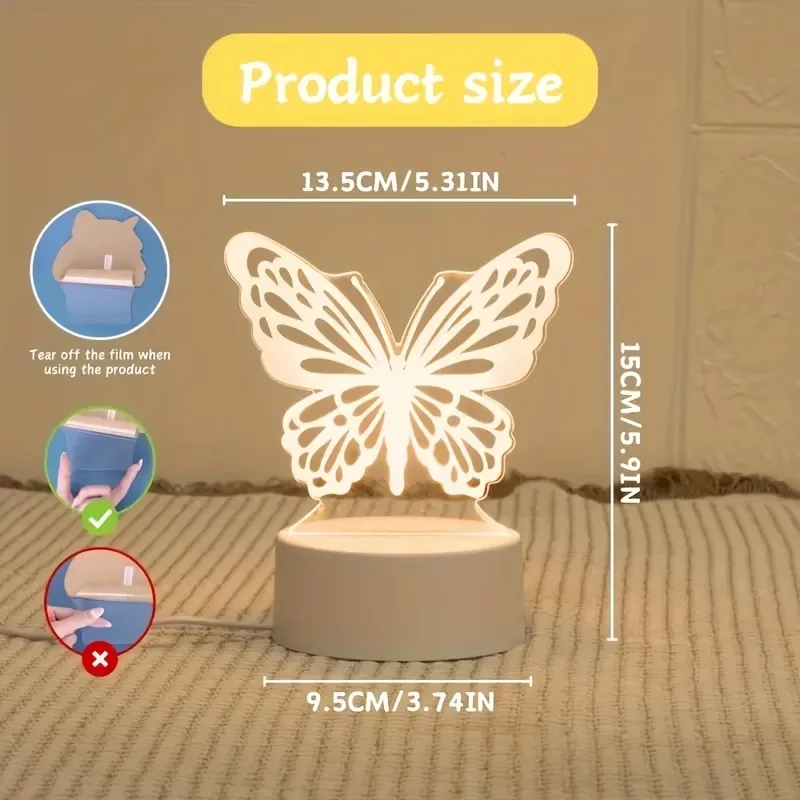 Butterfly 3D Night Light