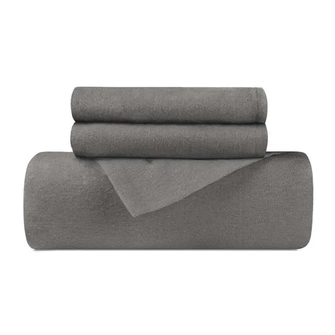 Cotton Flannel Solid Duvet Cover Bedding Set
