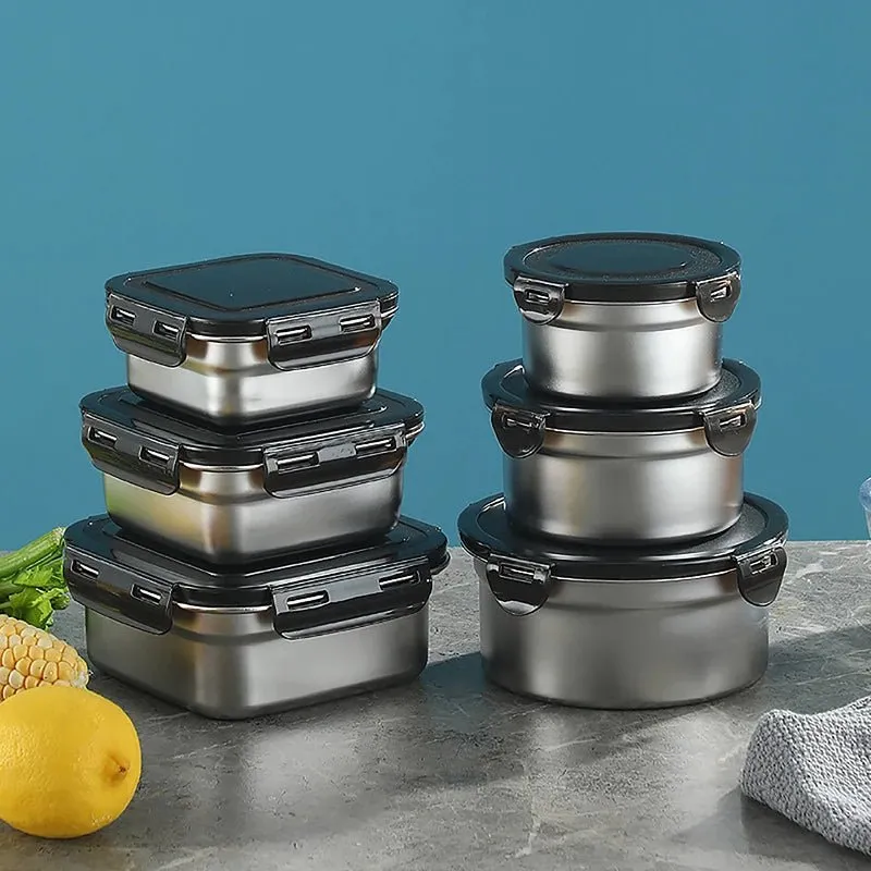 Stainless Food Storage Container Set